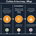 **

Prompt: A customer journey map visually depicting stages (awareness, consideration, purchase, experience, loyalty). Include diverse touchpoints like social media, website, store, and customer service. Show customer emotions (curiosity, hesitation, satisfaction, loyalty) with corresponding icons or expressions. Emphasize data-driven insights and AI's role in personalization.

**