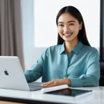 Home 9 고객 여정 맵핑과 여정 최적화 - **Prompt for Hyper-Personalization:**
"A smiling and content adult woman of diverse ethnicity, d...