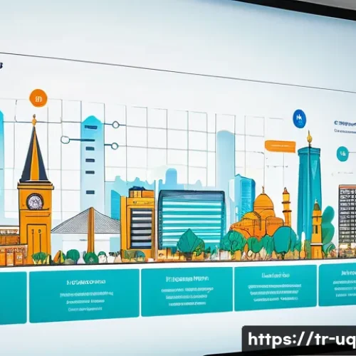 Home 33 고객 여정 맵과 UX 디자인의 관계 - A detailed digital illustration of a Turkish e-commerce user journey map displayed on a large touchs...
