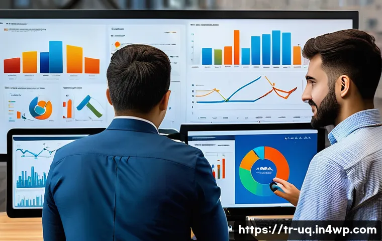 고객 여정 맵을 위한 데이터 수집 방법 - A modern Turkish office environment showing a diverse team of professionals analyzing digital market...